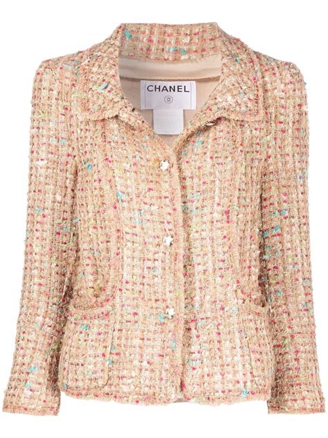 original chanel tweed jacket|chanel jacket pre owned.